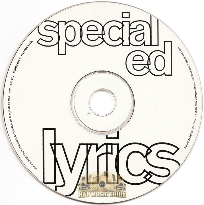 Special Ed - Lyrics: Promo, Single. CD | Rap Music Guide